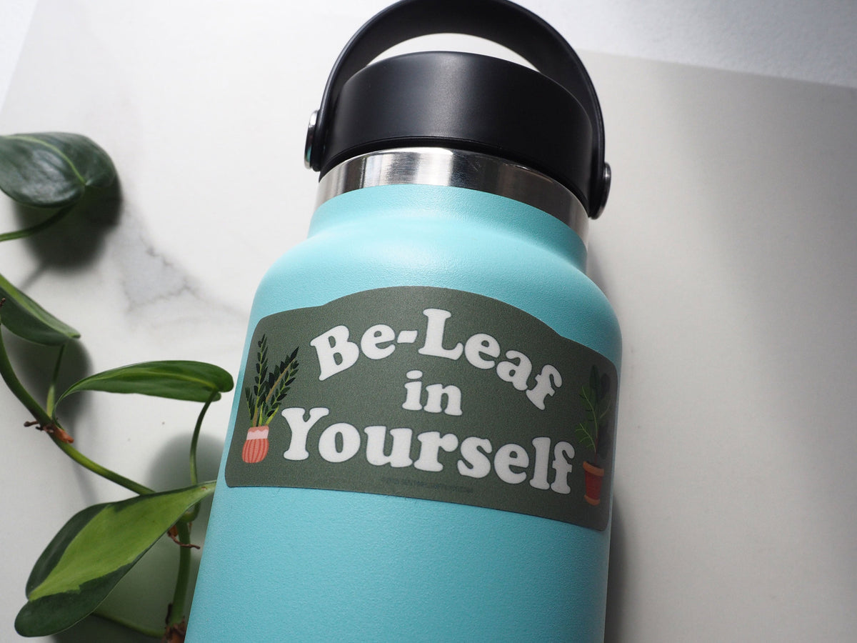 Be-Leaf in Yourself Cute Plant Sticker
