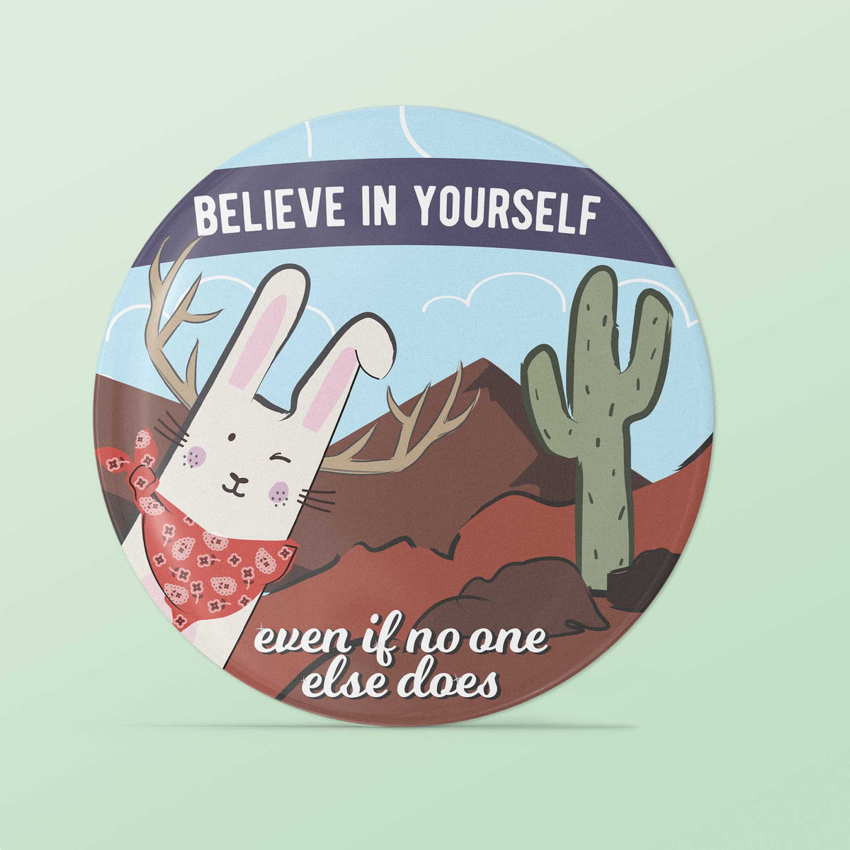 Believe Jackalope Refrigerator Magnet