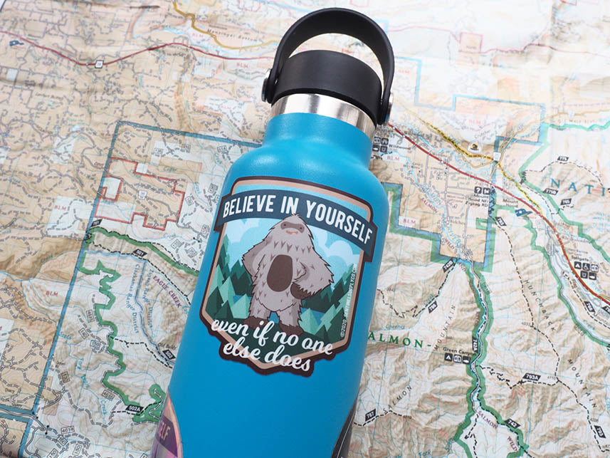 Bigfoot Believe in Yourself Sasquatch Sticker