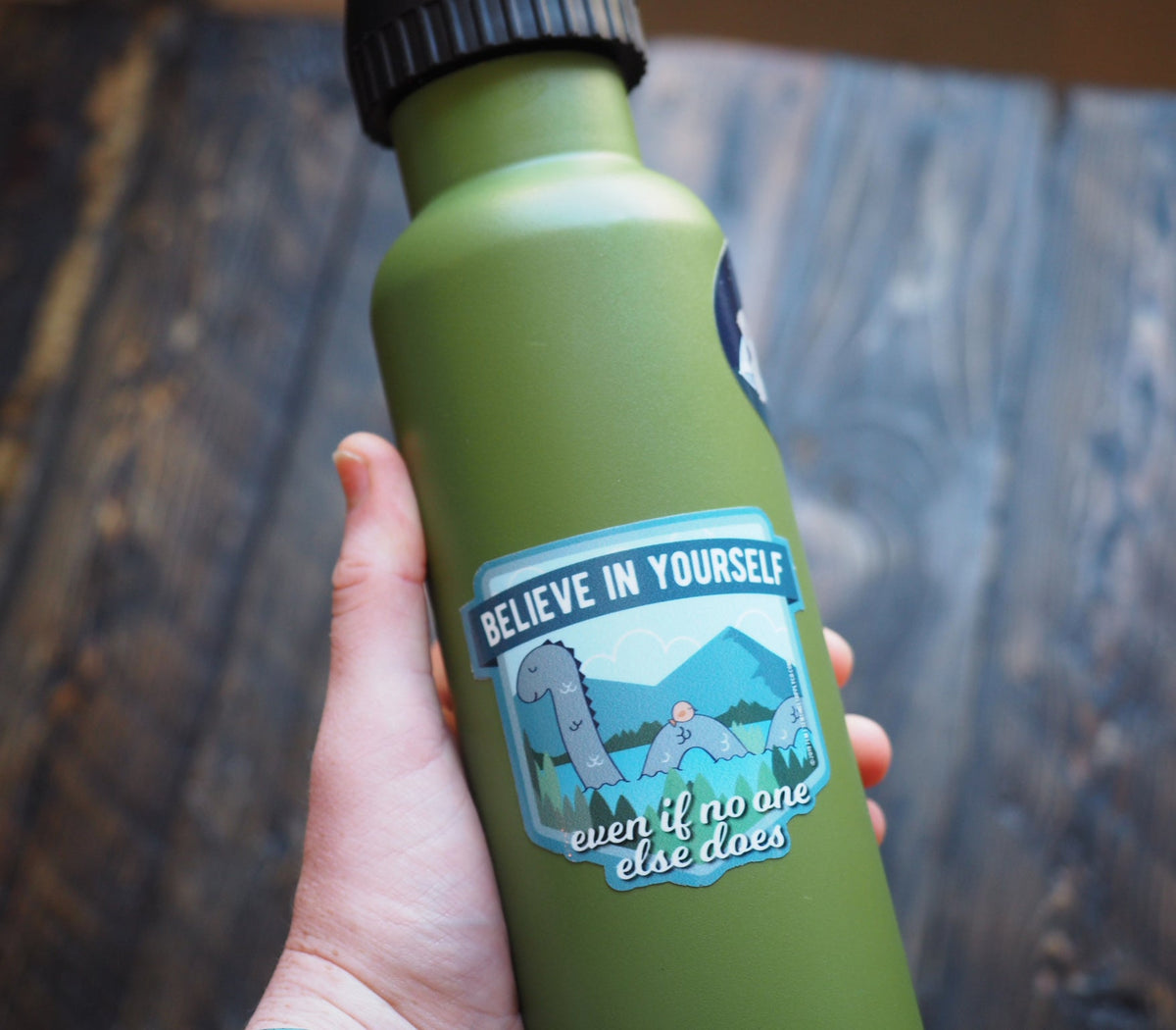 Loch Ness Monster Believe in Yourself Vinyl Sticker