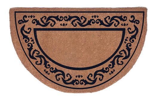 Half Round Rolling Scrolls Border Doormats