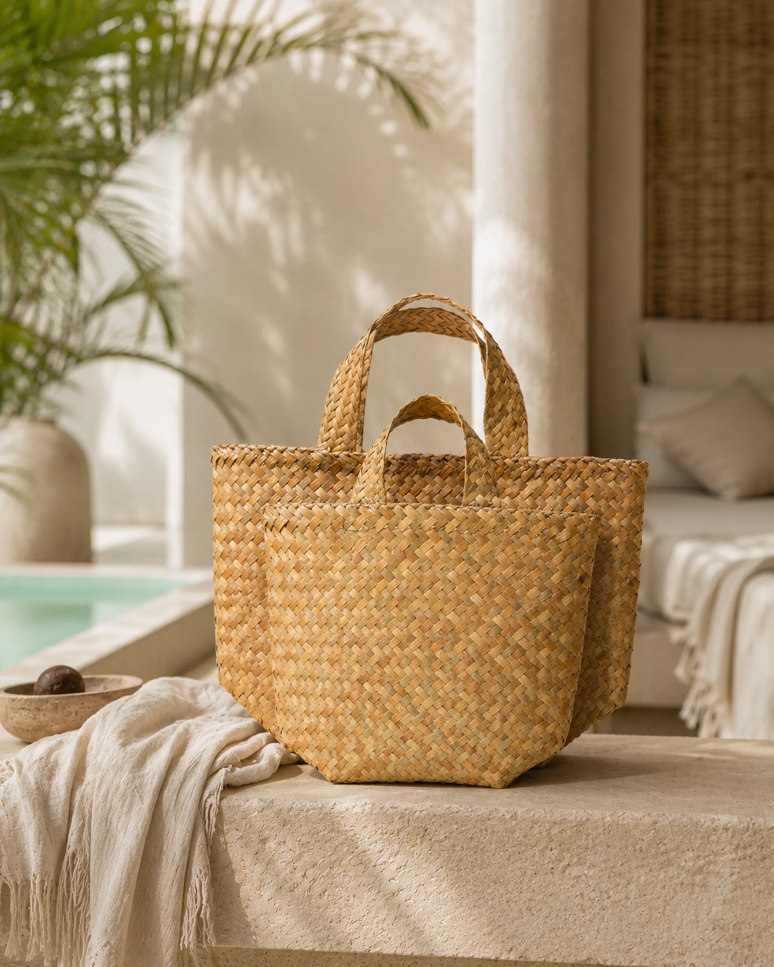 Isla Woven Tote Bag