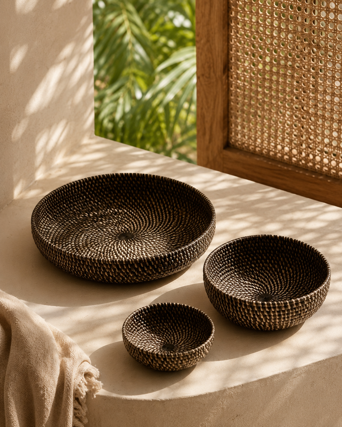 Tiga Woven Nesting Bowls