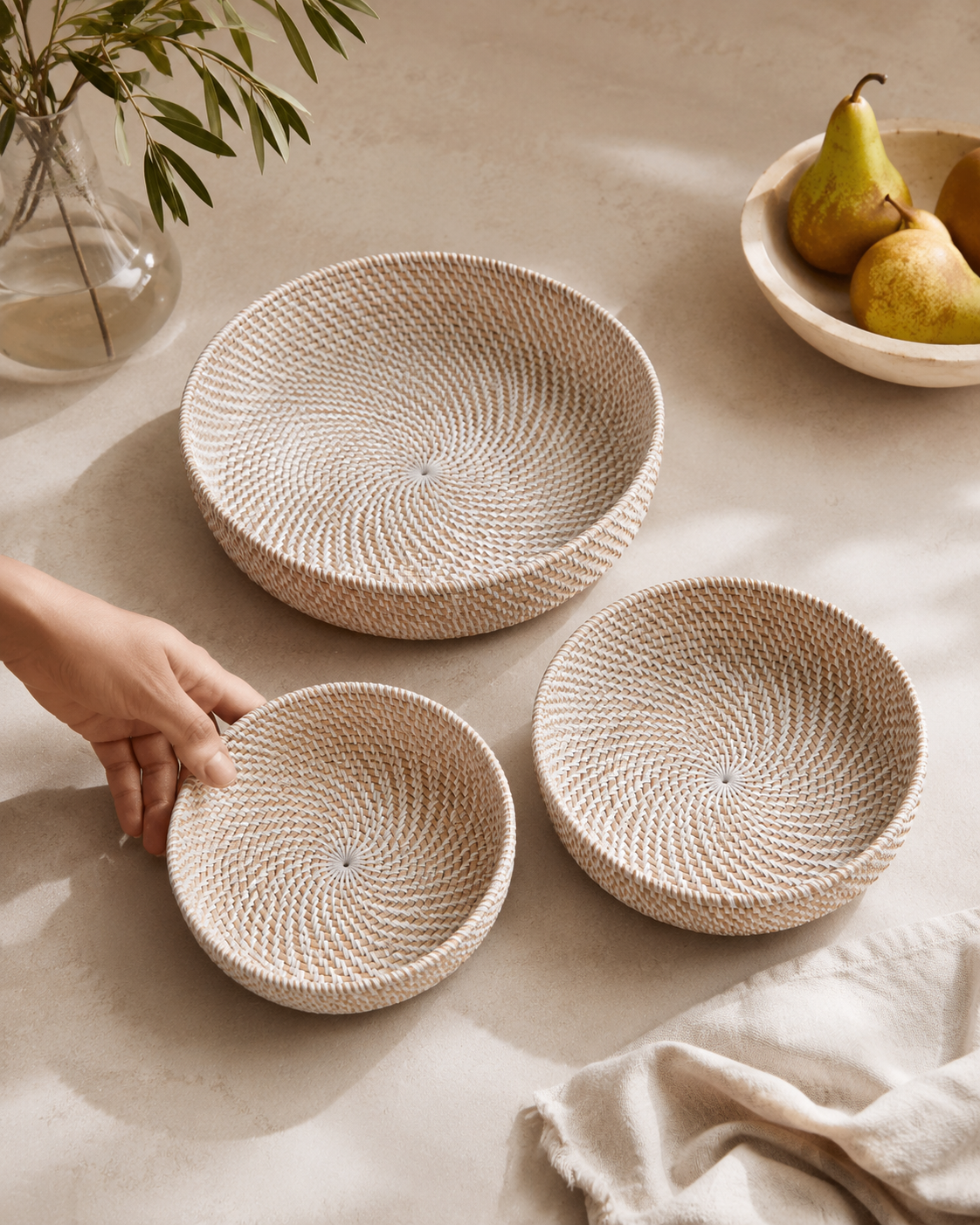 Tiga Woven Nesting Bowls