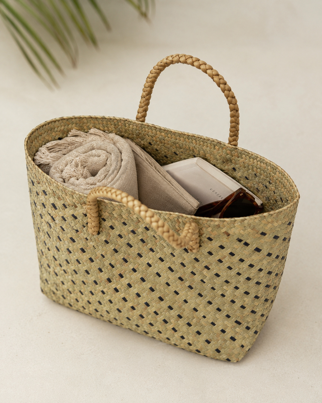 Cove Rattan Beach Tote Bag