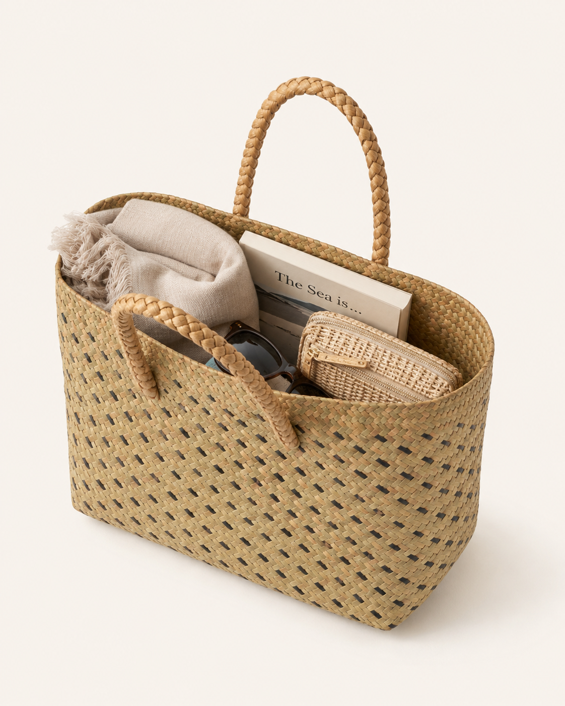 Cove Rattan Beach Tote Bag