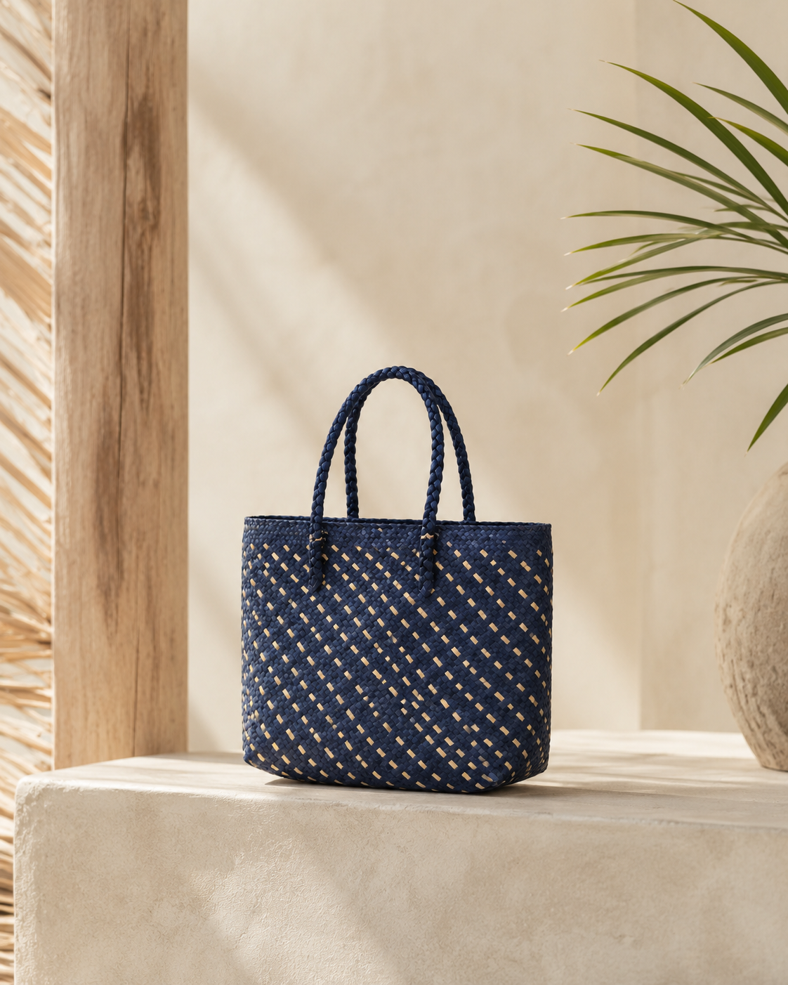 Cove Rattan Beach Tote Bag