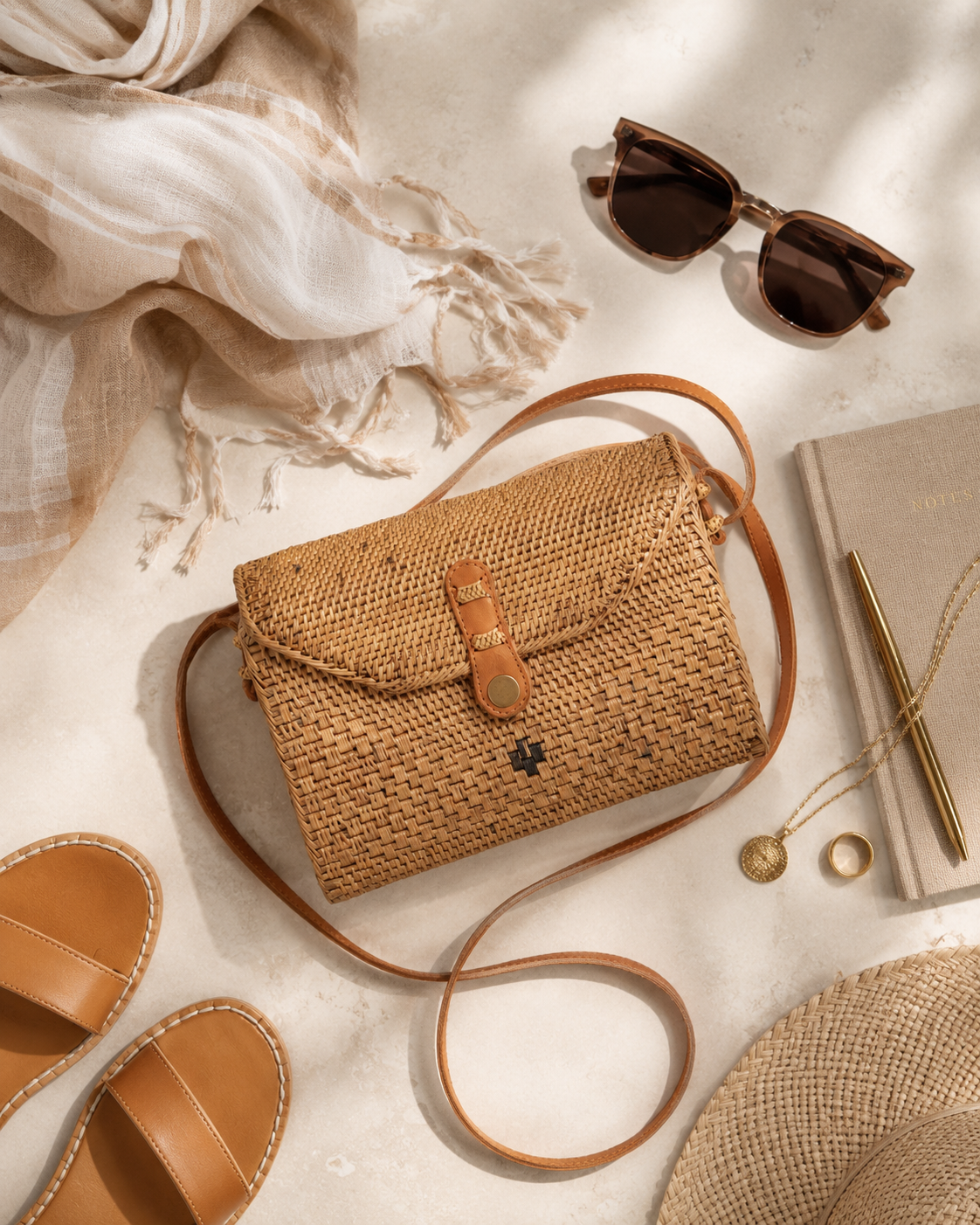 Kota Rattan Purse