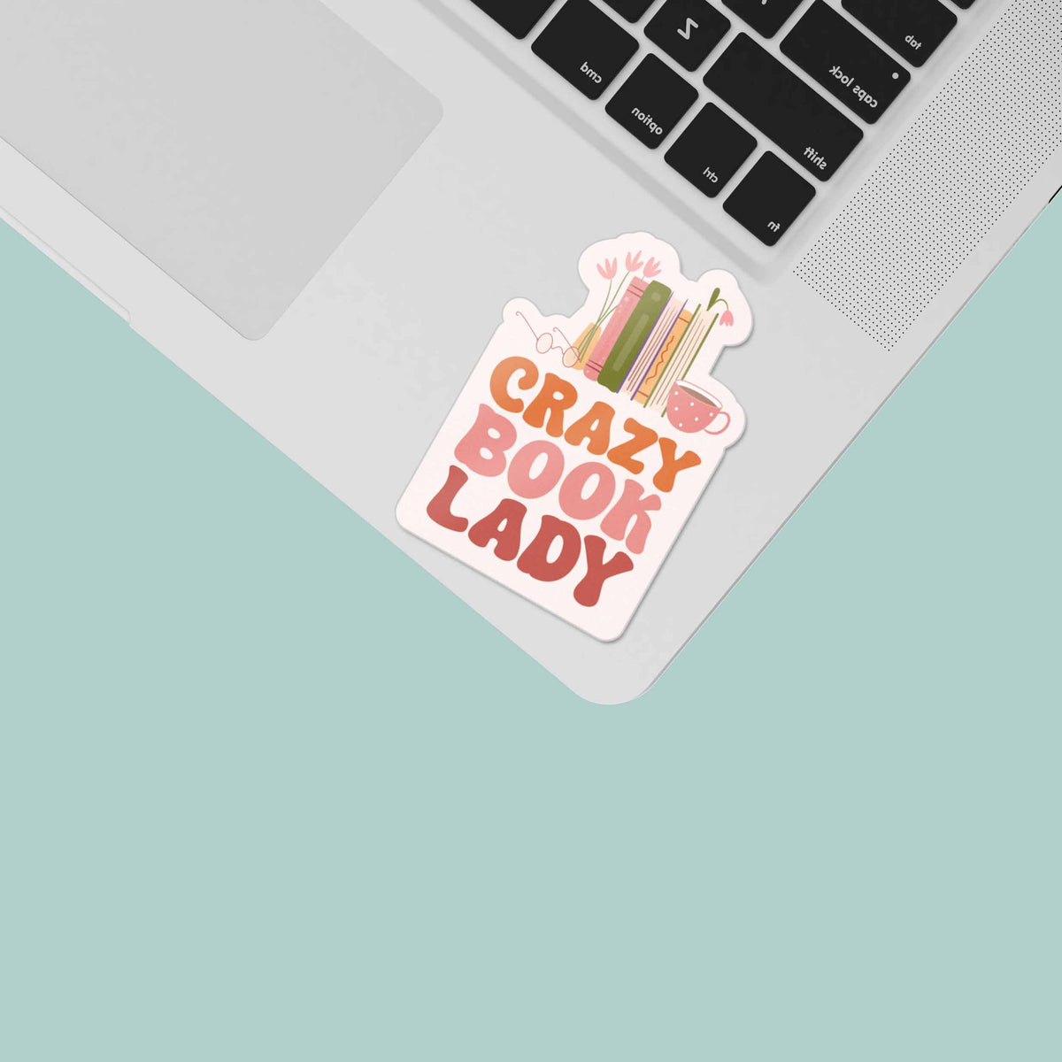 Crazy Book Lady Sticker