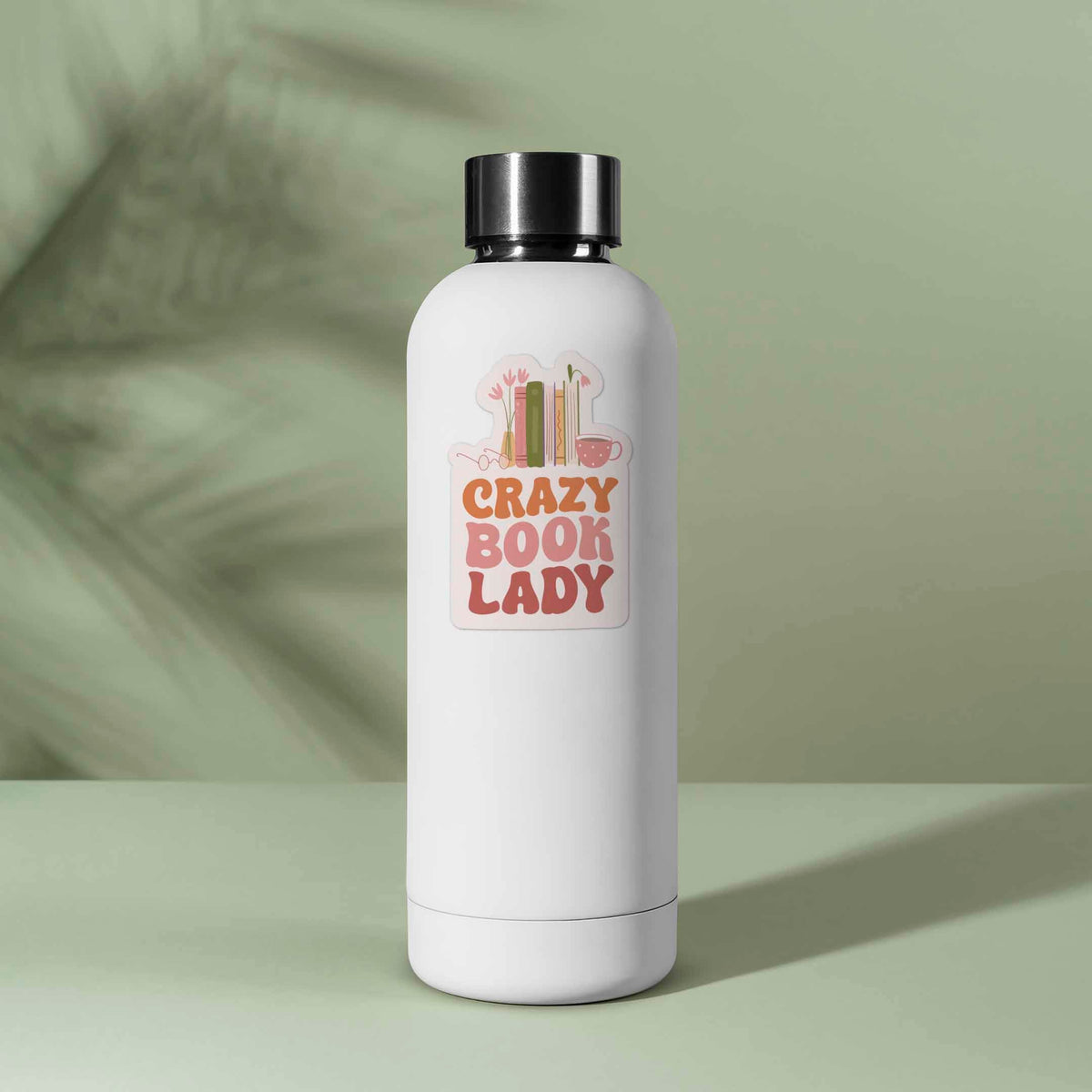 Crazy Book Lady Sticker