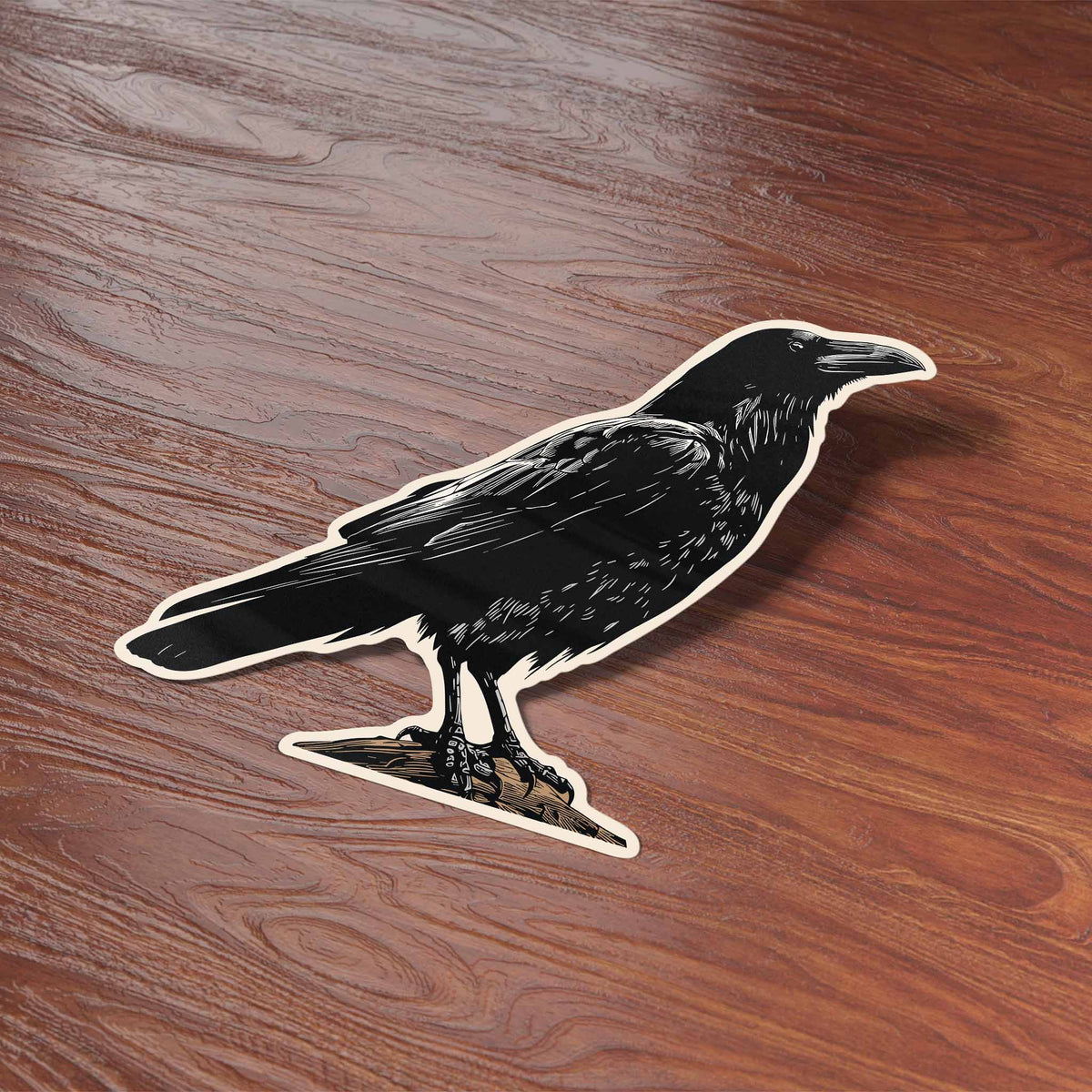 Crow Birdwatching Sticker