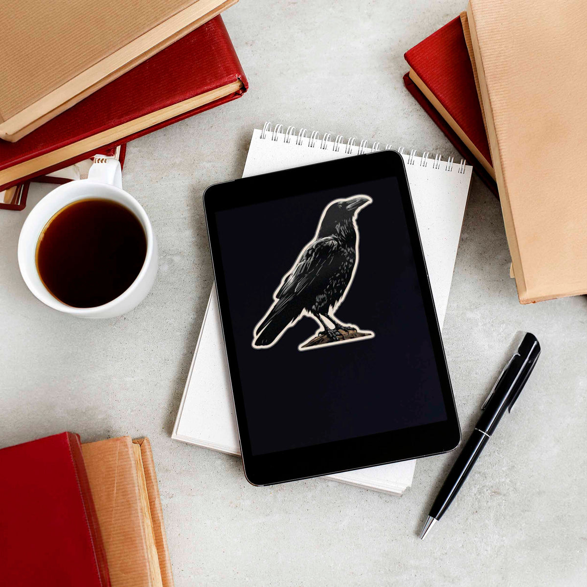 Crow Birdwatching Sticker
