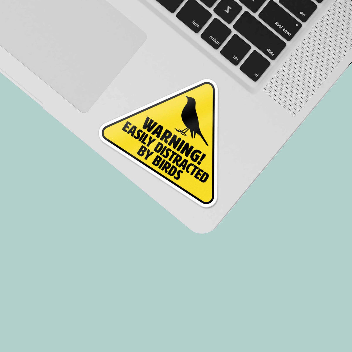 Easily Distracted by Birds Sticker - Funny Birdwatching Decal