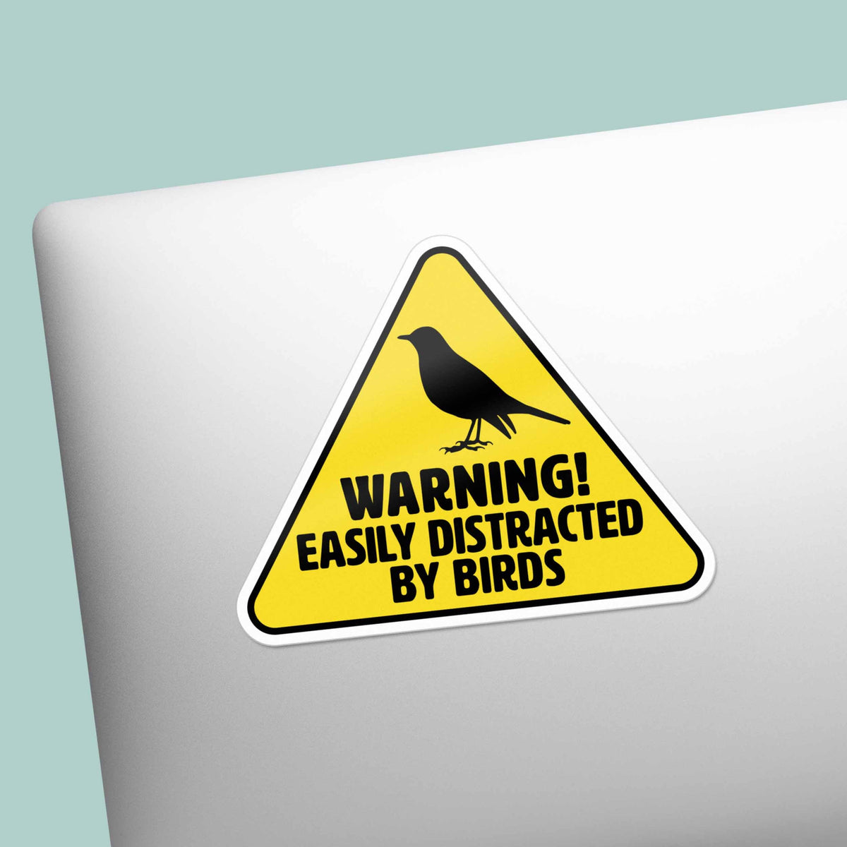 Easily Distracted by Birds Sticker - Funny Birdwatching Decal