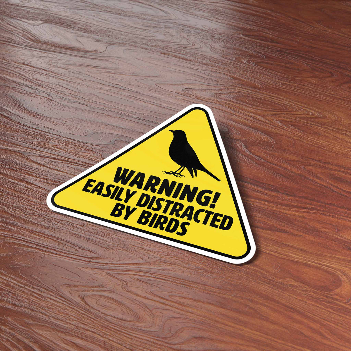 Easily Distracted by Birds Sticker - Funny Birdwatching Decal