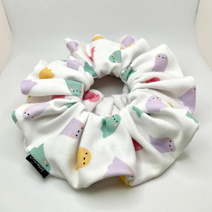 Pastel Ghosts Halloween Scrunchie