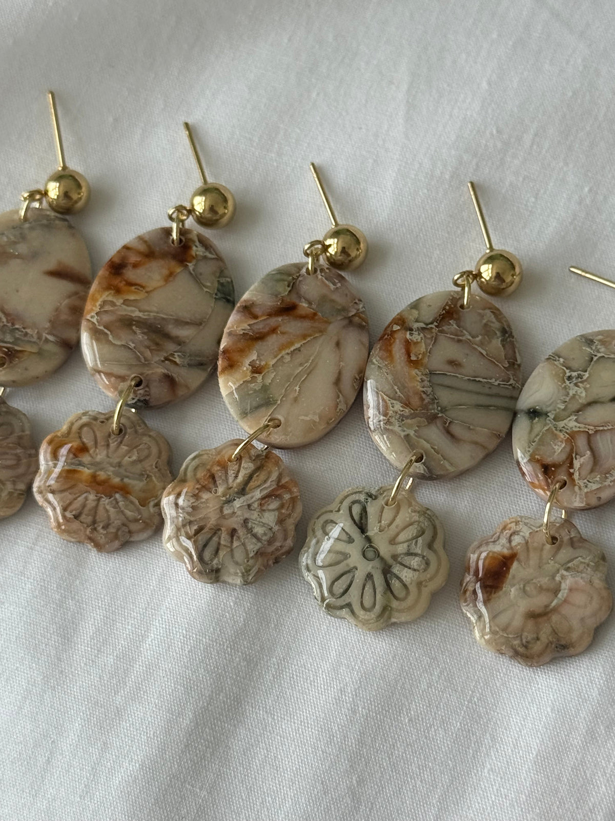 Faux Stone Dangles