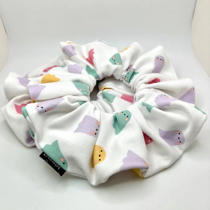 Pastel Ghosts Halloween Scrunchie