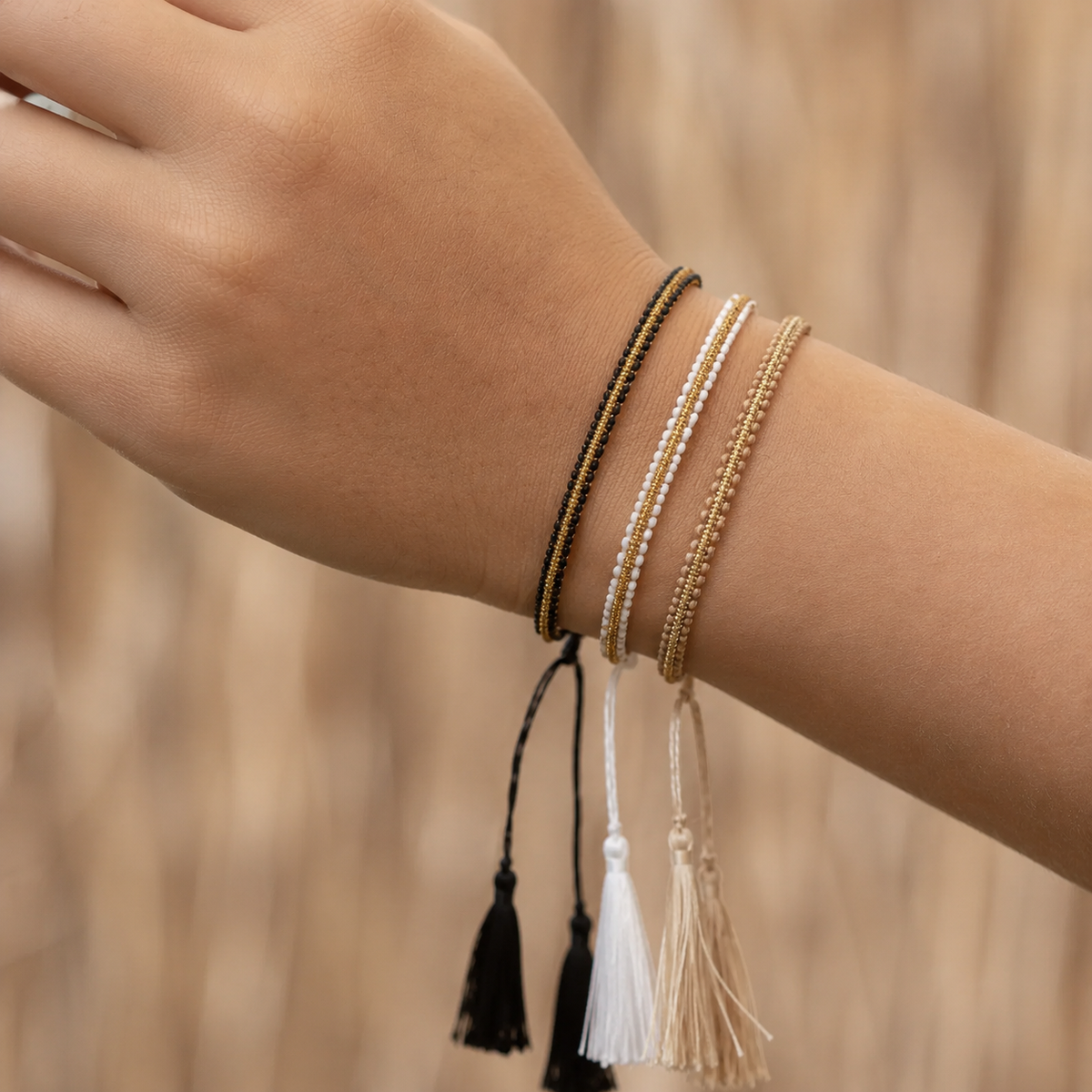 Golden Tassel Bracelets