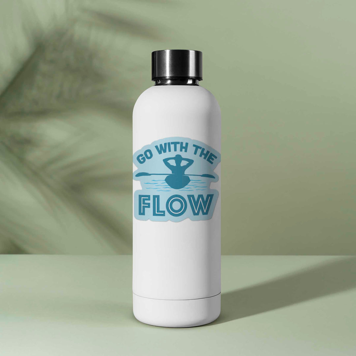 Go with the Flow Kayaking Sticker