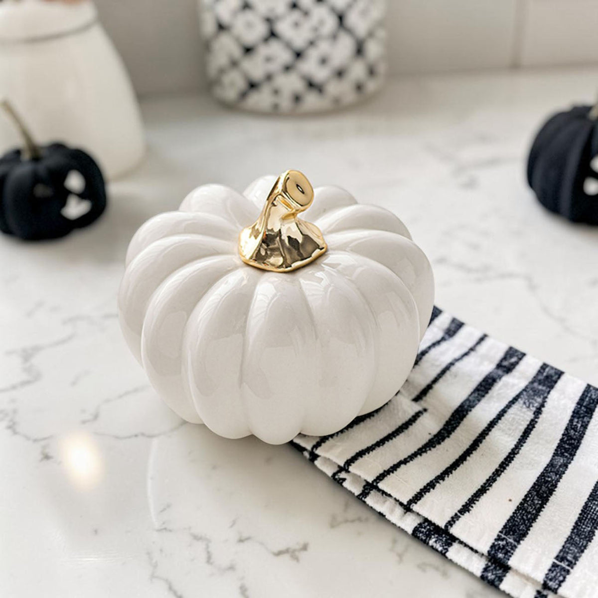 White Luxe Pumpkin