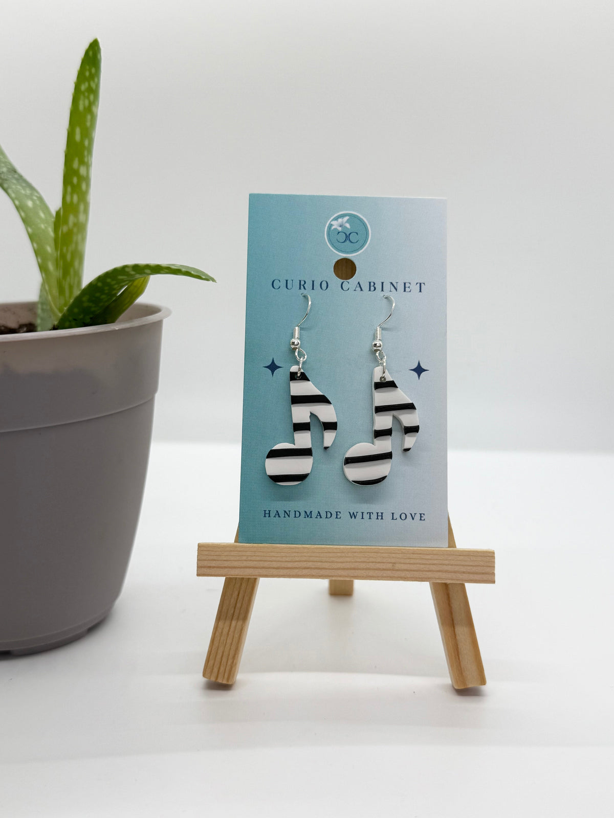 Sheet Music Notes - Polymer Clay Earrings