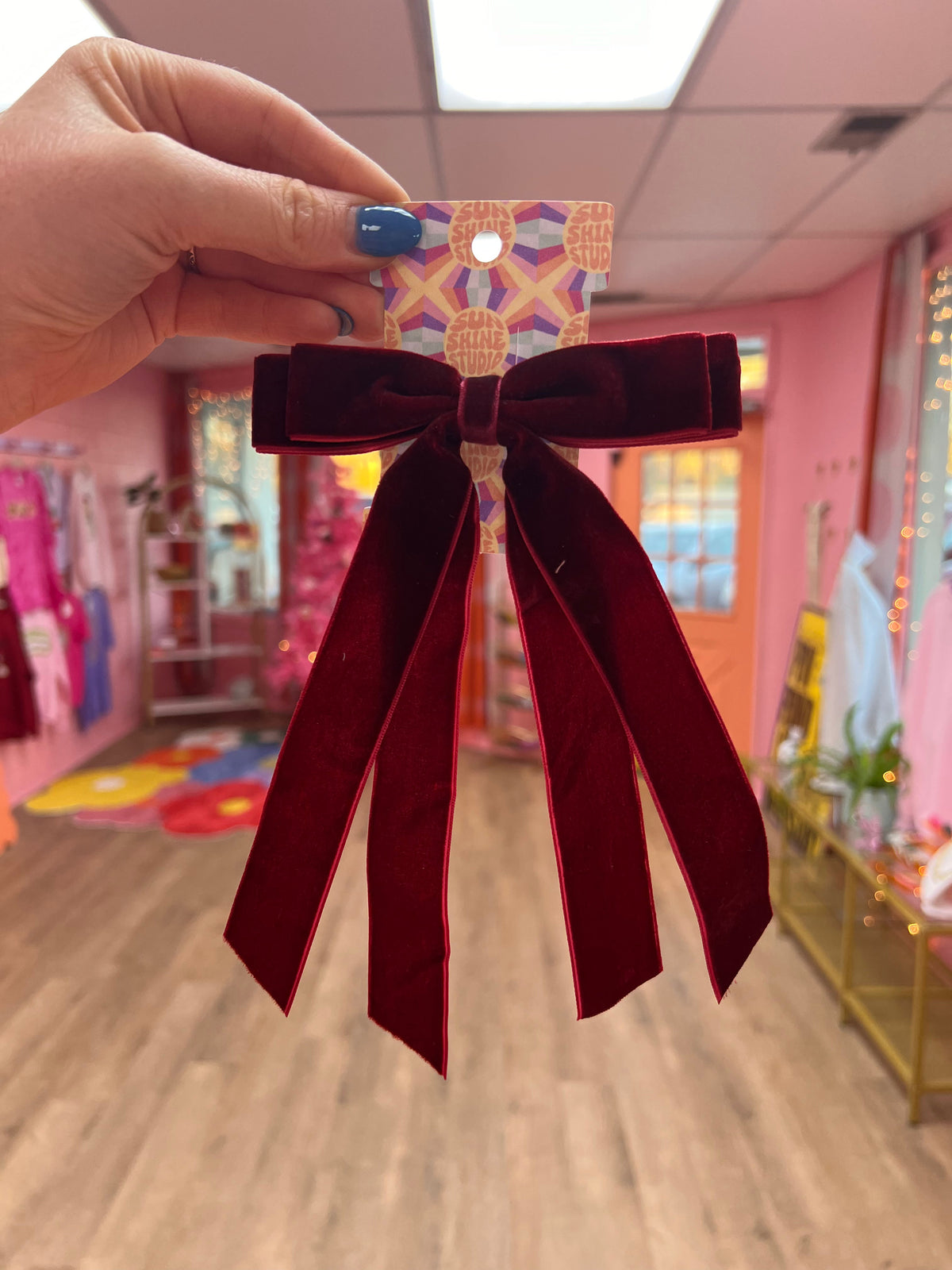Velvet Hair Bow