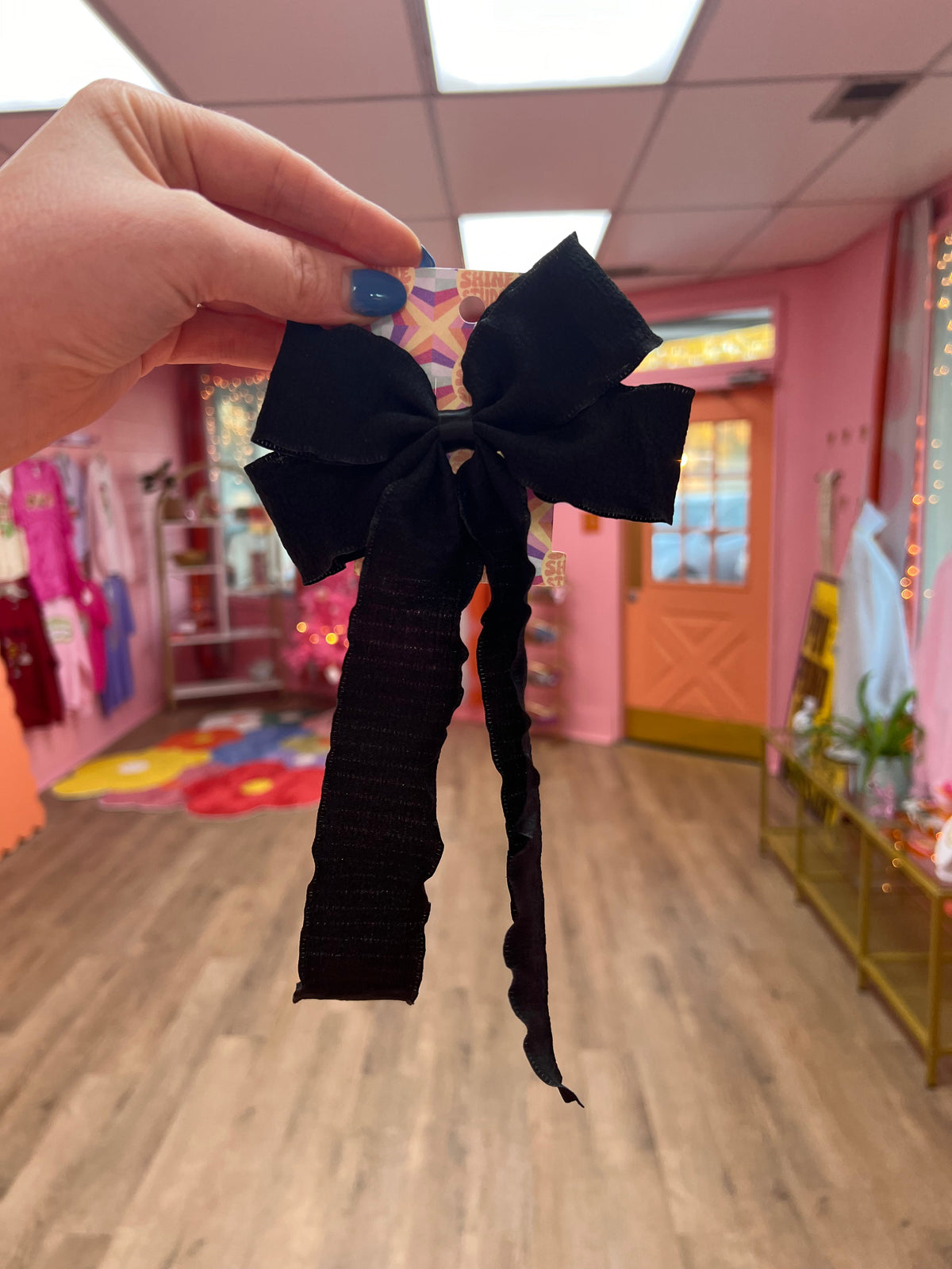 Ruffled Hair Bow