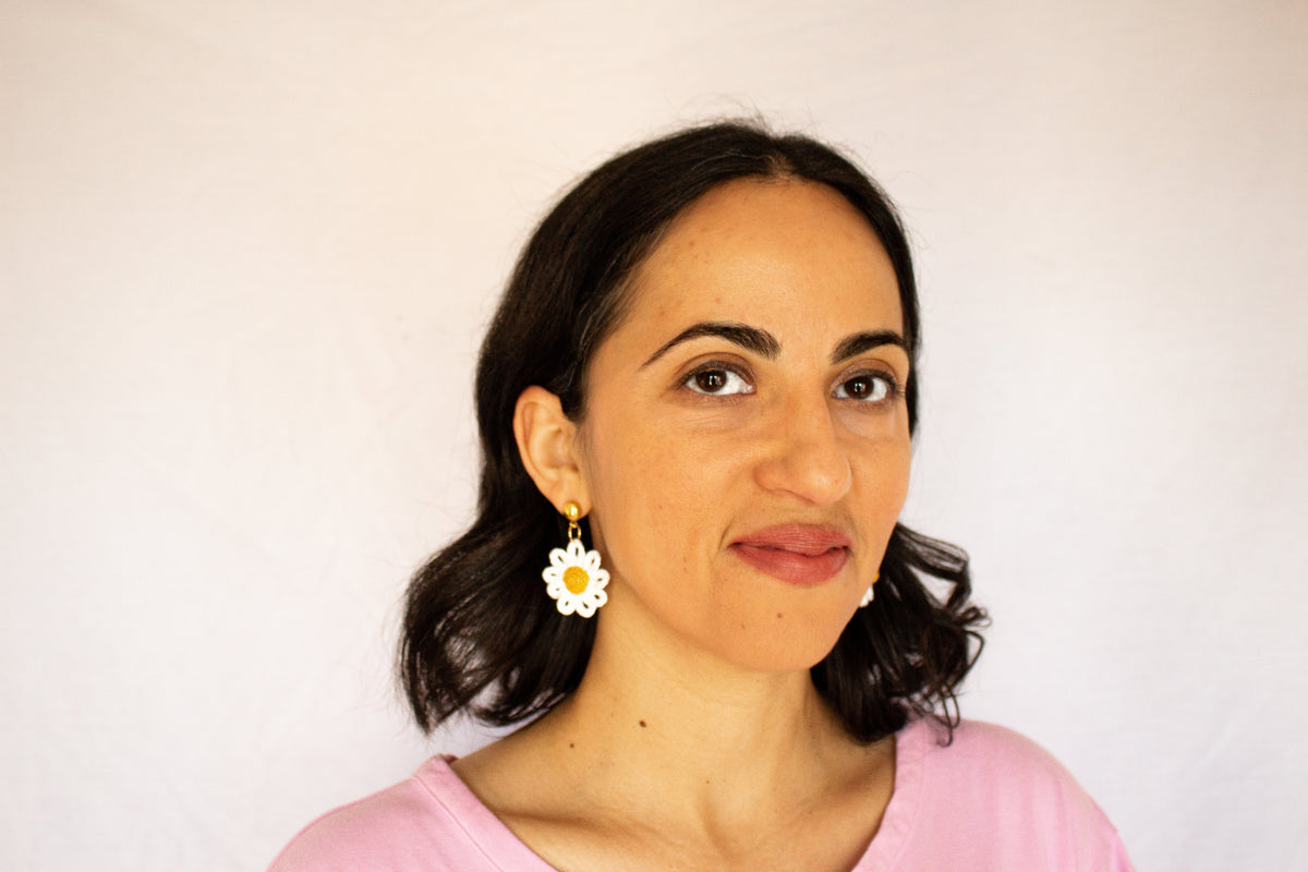 Now I'm Your Daisy-Crochet Earrings
