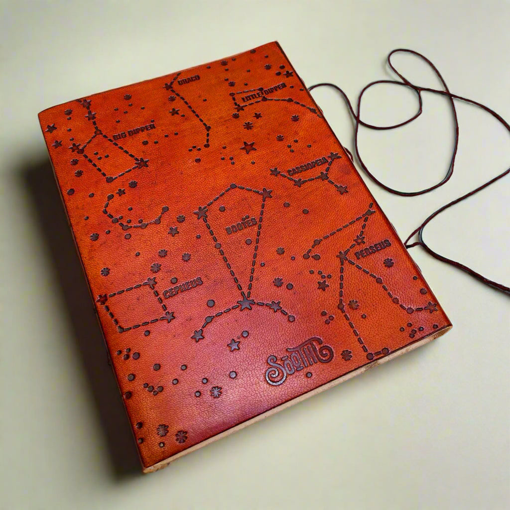 Agatha Christie Quote Leather Journal - "Instinct Is a Marvelous Thing"