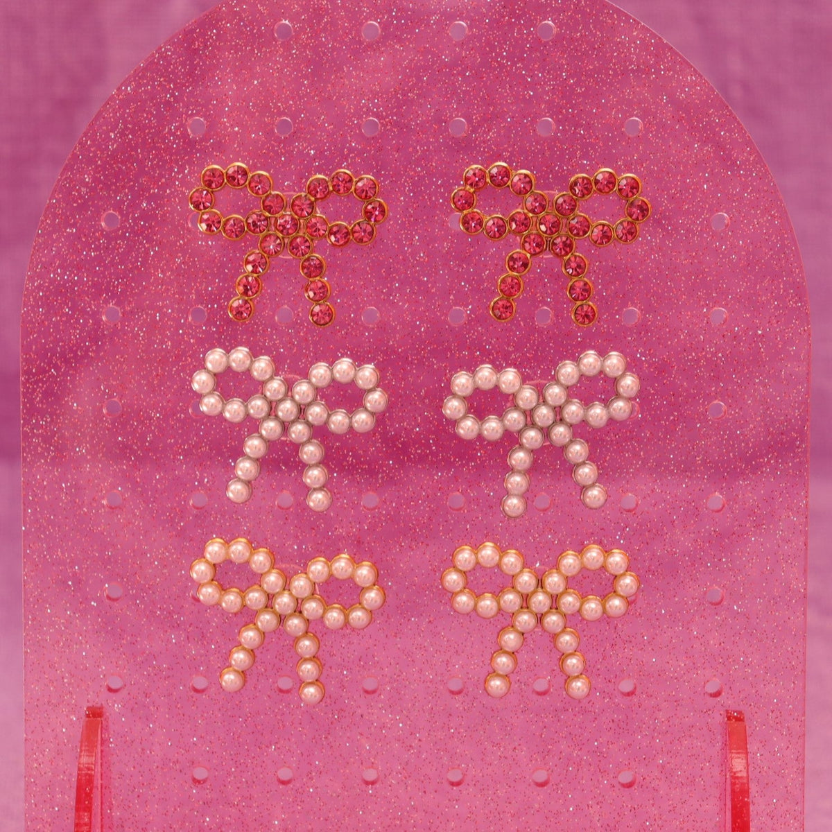 "Love Tied in a Bow" Titanium Earrings