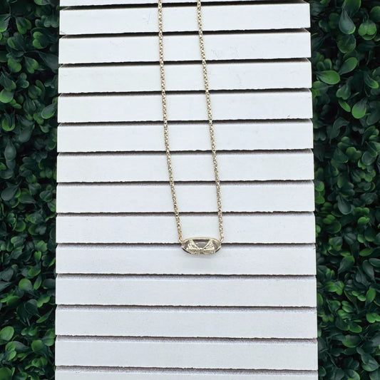 My Golden Bling Necklace: Bow