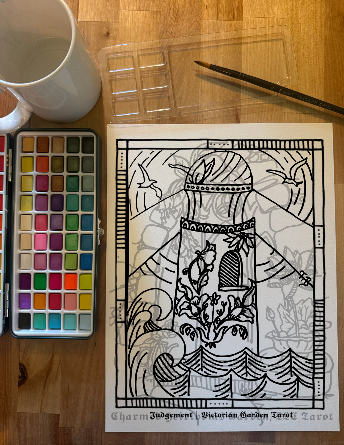 Major Arcana Tarot Coloring Page - 𝕵𝖚𝖉𝖌𝖊𝖒𝖊𝖓𝖙
