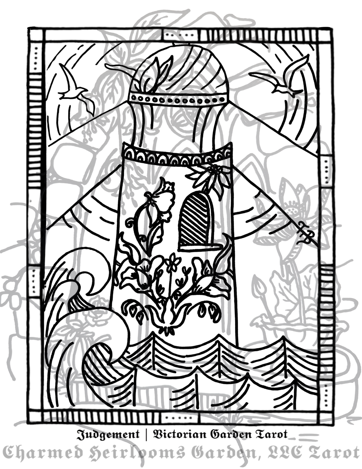 Major Arcana Tarot Coloring Page - 𝕵𝖚𝖉𝖌𝖊𝖒𝖊𝖓𝖙