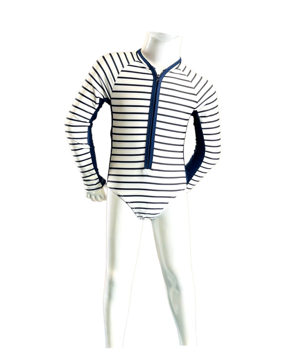 F1814-Navy White Stripe