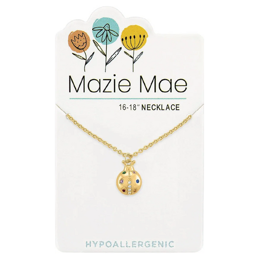 Gold Ladybug Necklace