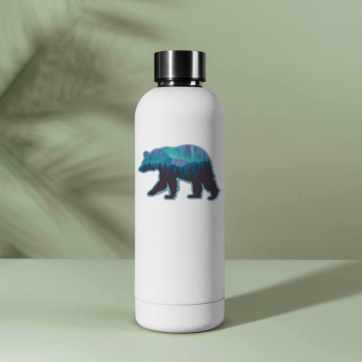 Northern Lights Bear Sticker