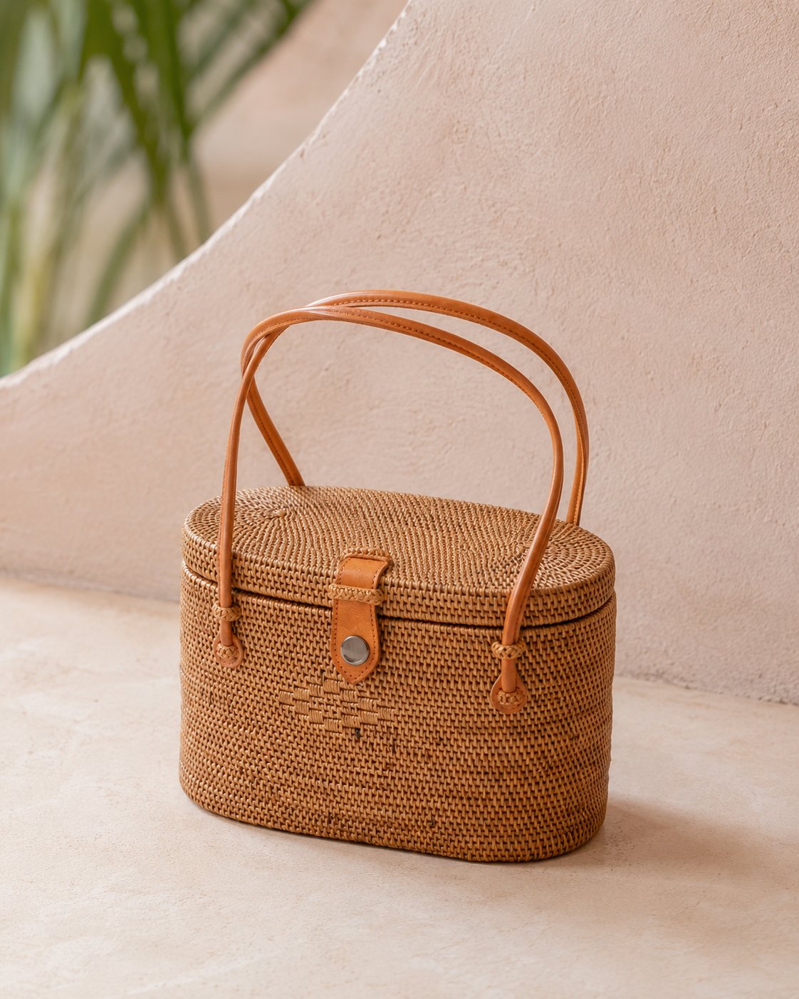 Opal Rattan Purse