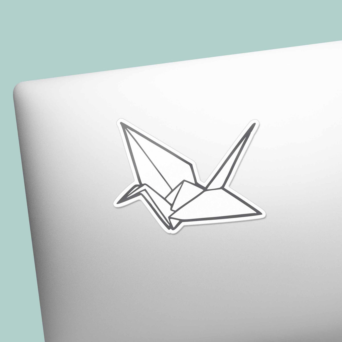 Origami Paper Crane Sticker - Cute Aesthetic Decal