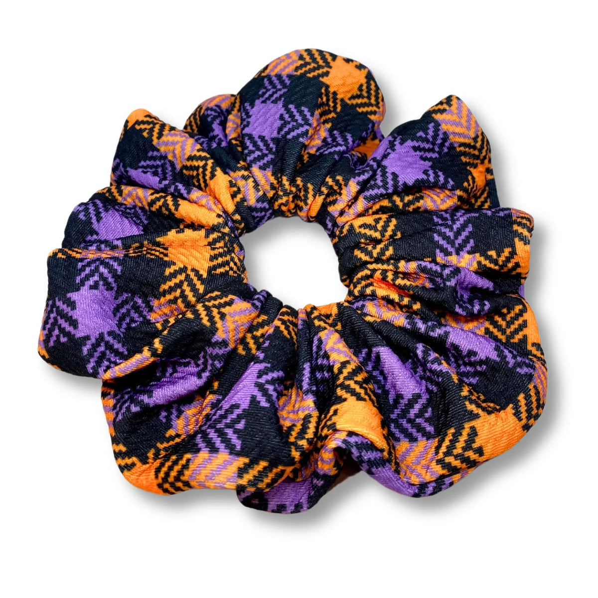 Plaid Halloween Bullet Scrunchie
