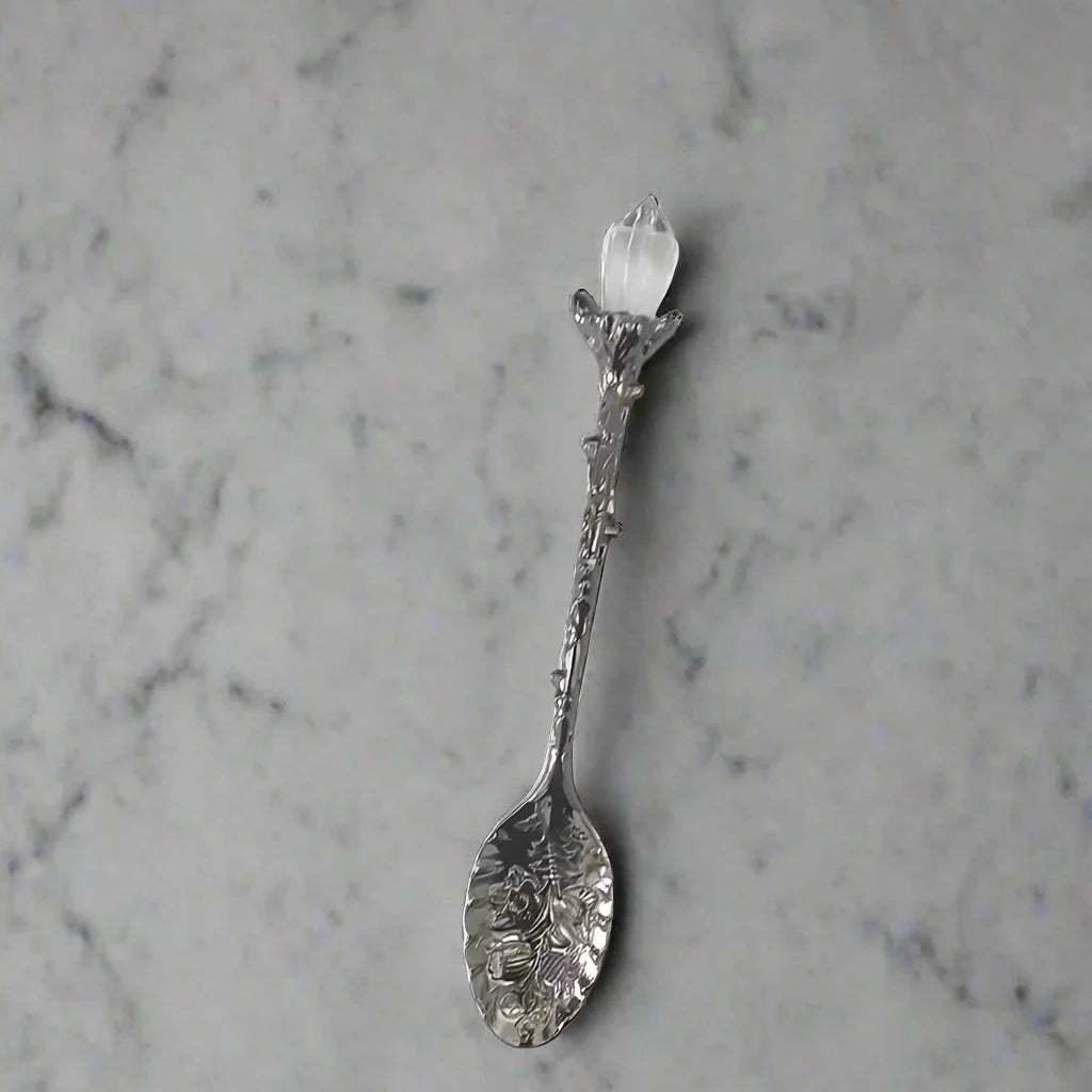 Clear Quartz Crystal Tea Spoons