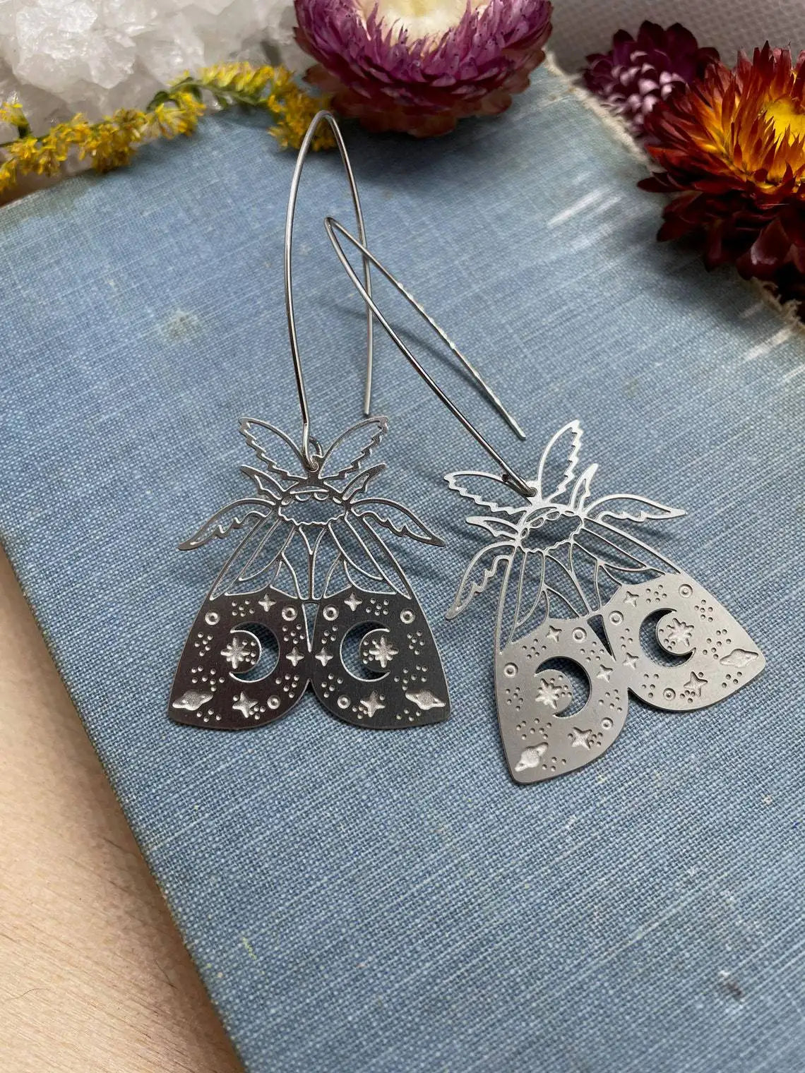 Assorted Moth & Butterfly Dangle Earrings