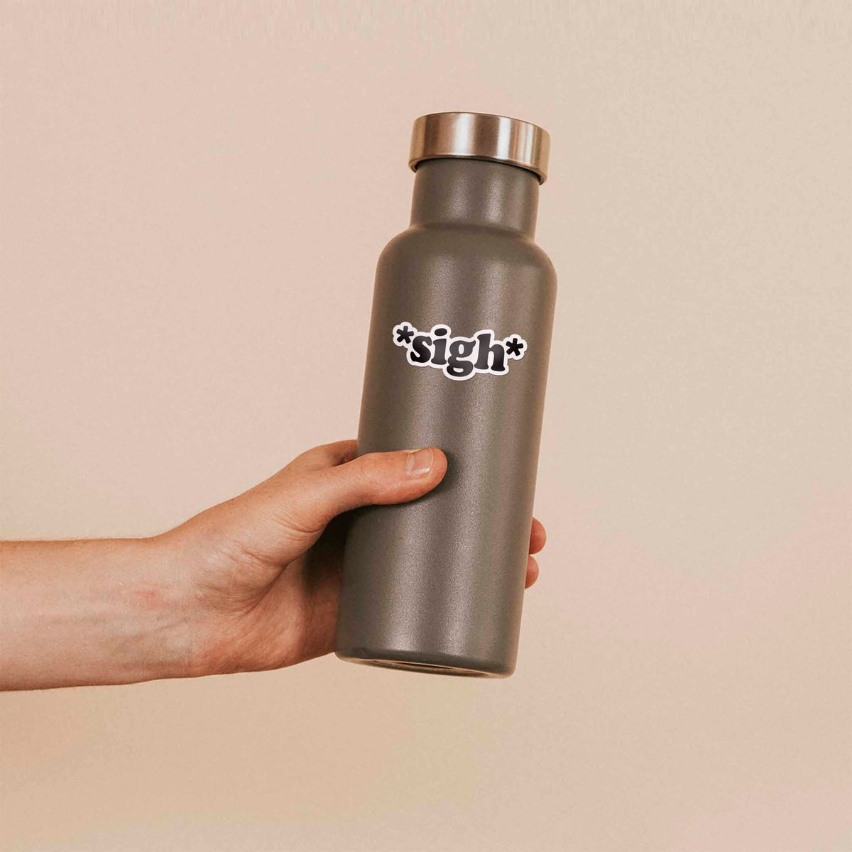 Sigh Sticker - Mini Funny Quote Decal for Hydroflask Water Bottle
