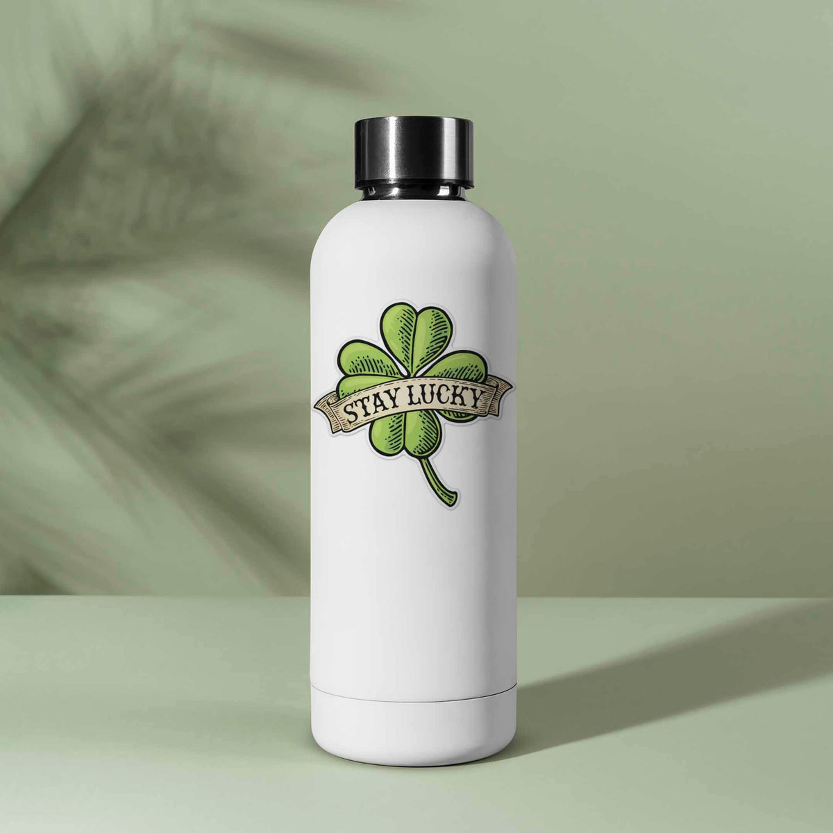 Stay Lucky Four Leaf Clover Sticker