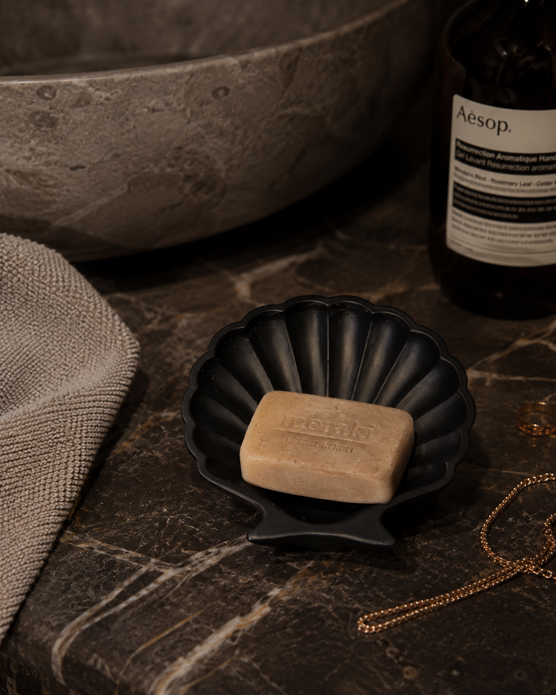 Stucco Shell Trinket Tray