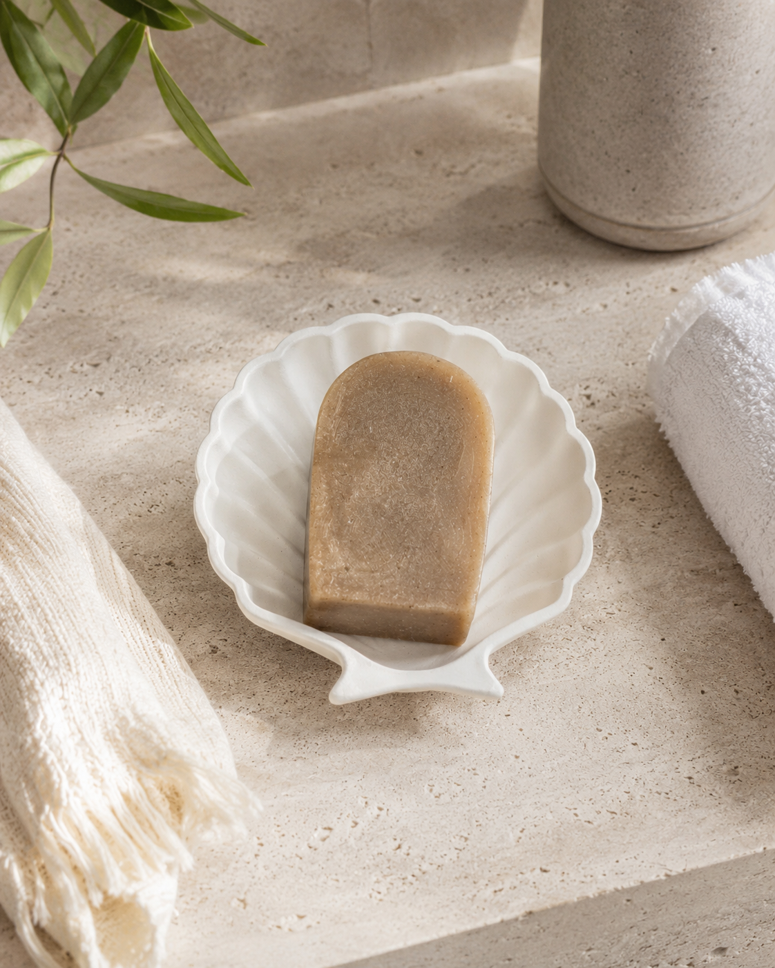 Stucco Shell Trinket Tray