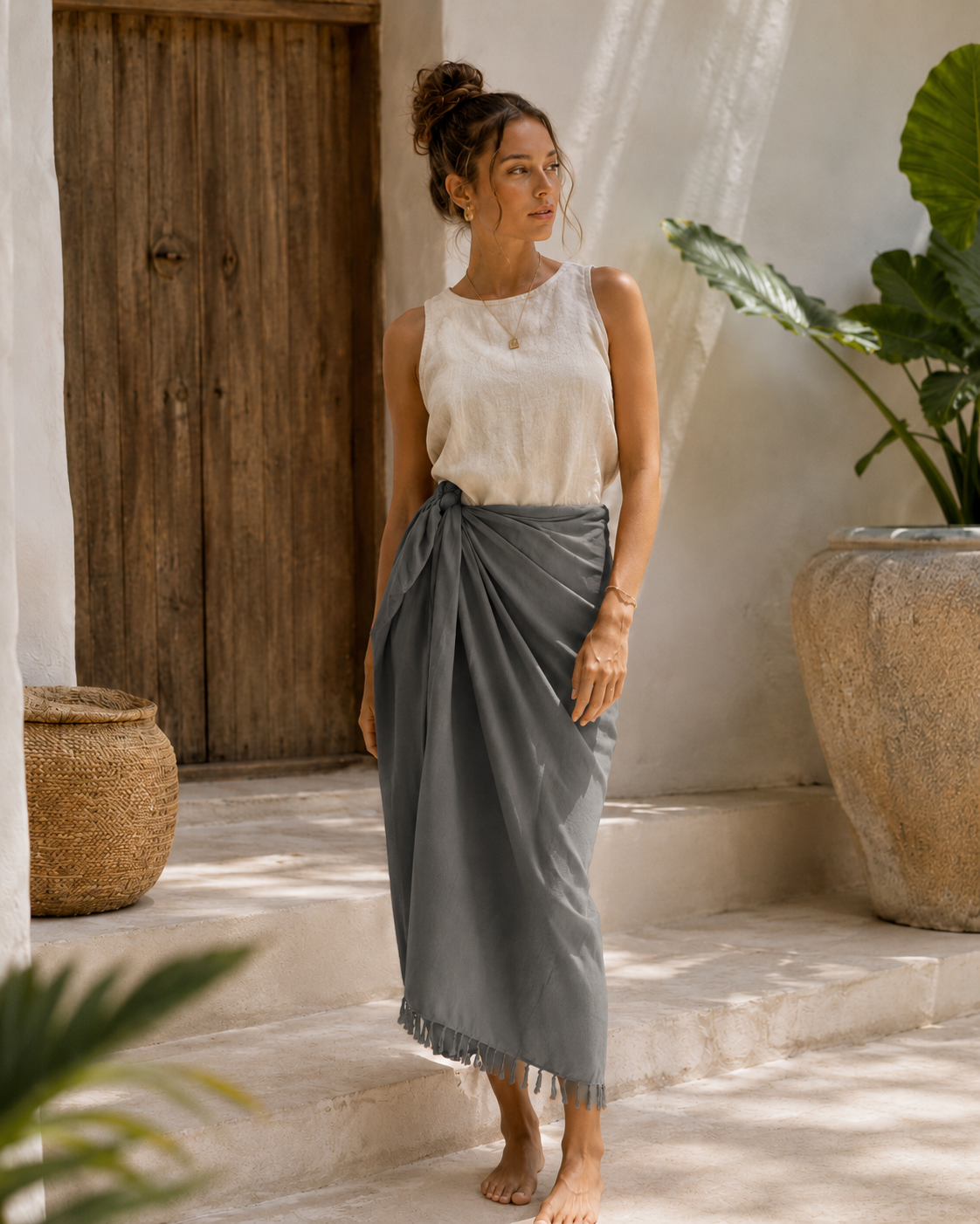 Solid Color Tapestry Sarong