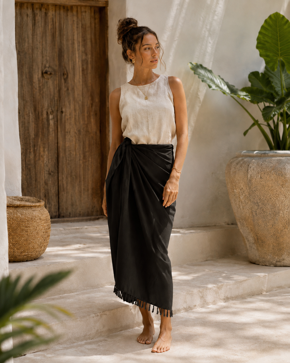 Solid Color Tapestry Sarong