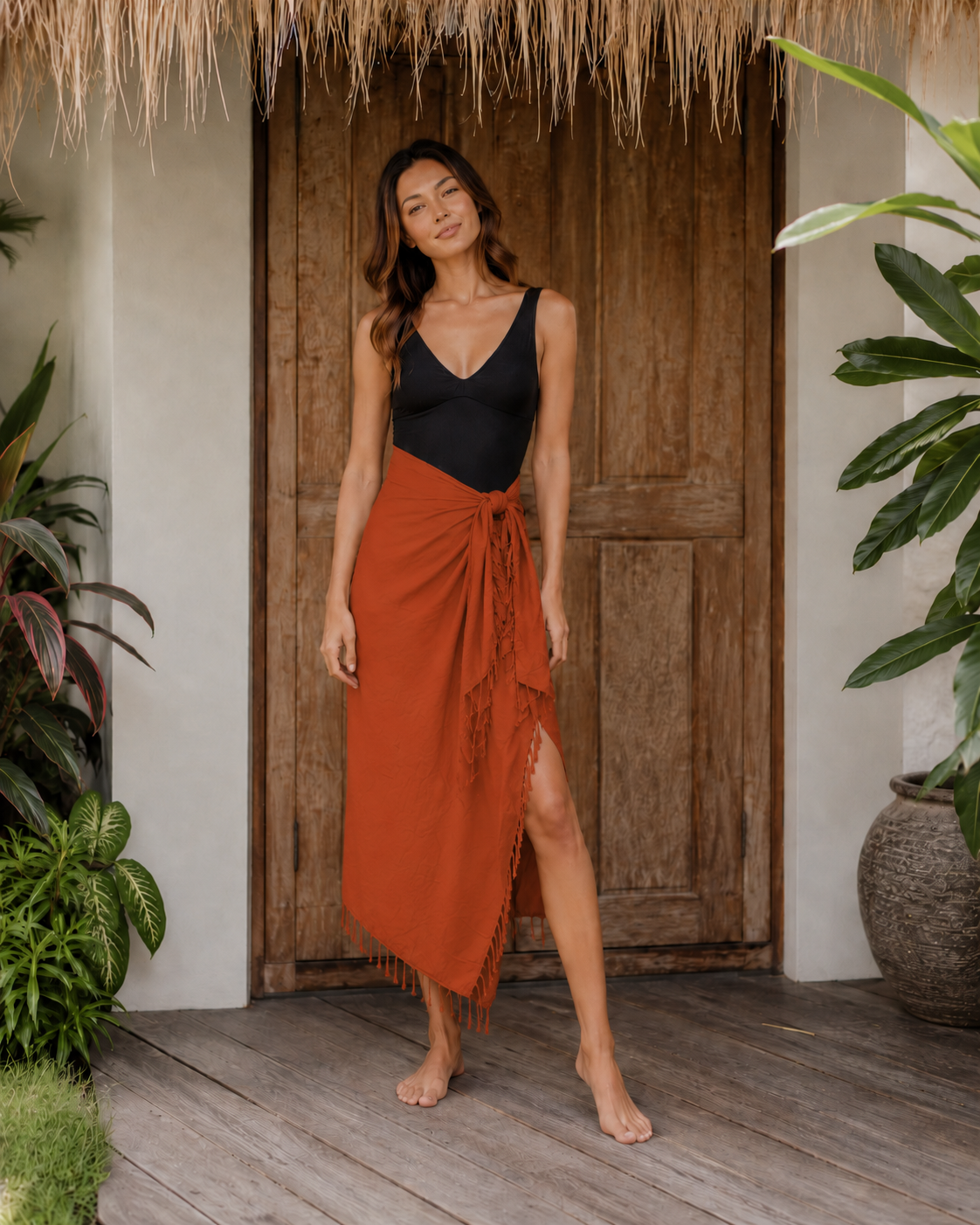 Solid Color Tapestry Sarong