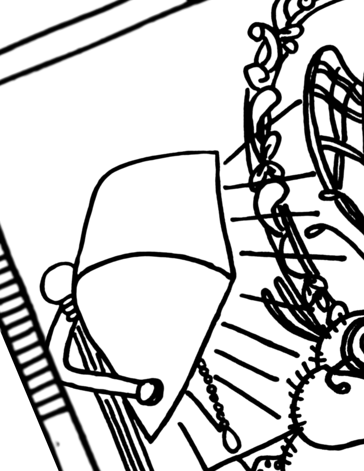 Major Arcana Tarot Coloring Page - 𝕿𝖍𝖊 𝕳𝖎𝖊𝖗𝖔𝖕𝖍𝖆𝖓𝖙